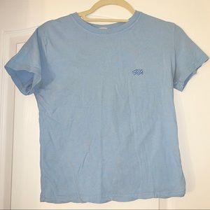 Brandy Melville blue top with bear embroidered